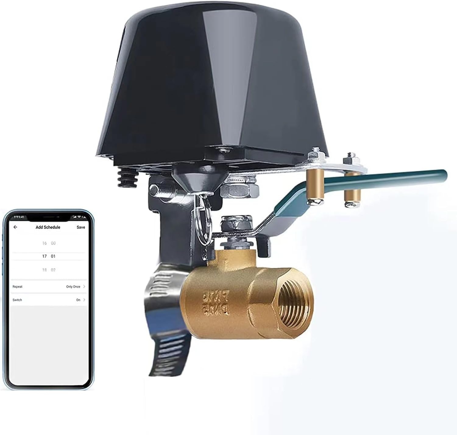 Válvula de agua Zigbee, válvula de agua inteligente, versión mejorada de cierre inteligente de válvula de agua, temporizador de riego automático de