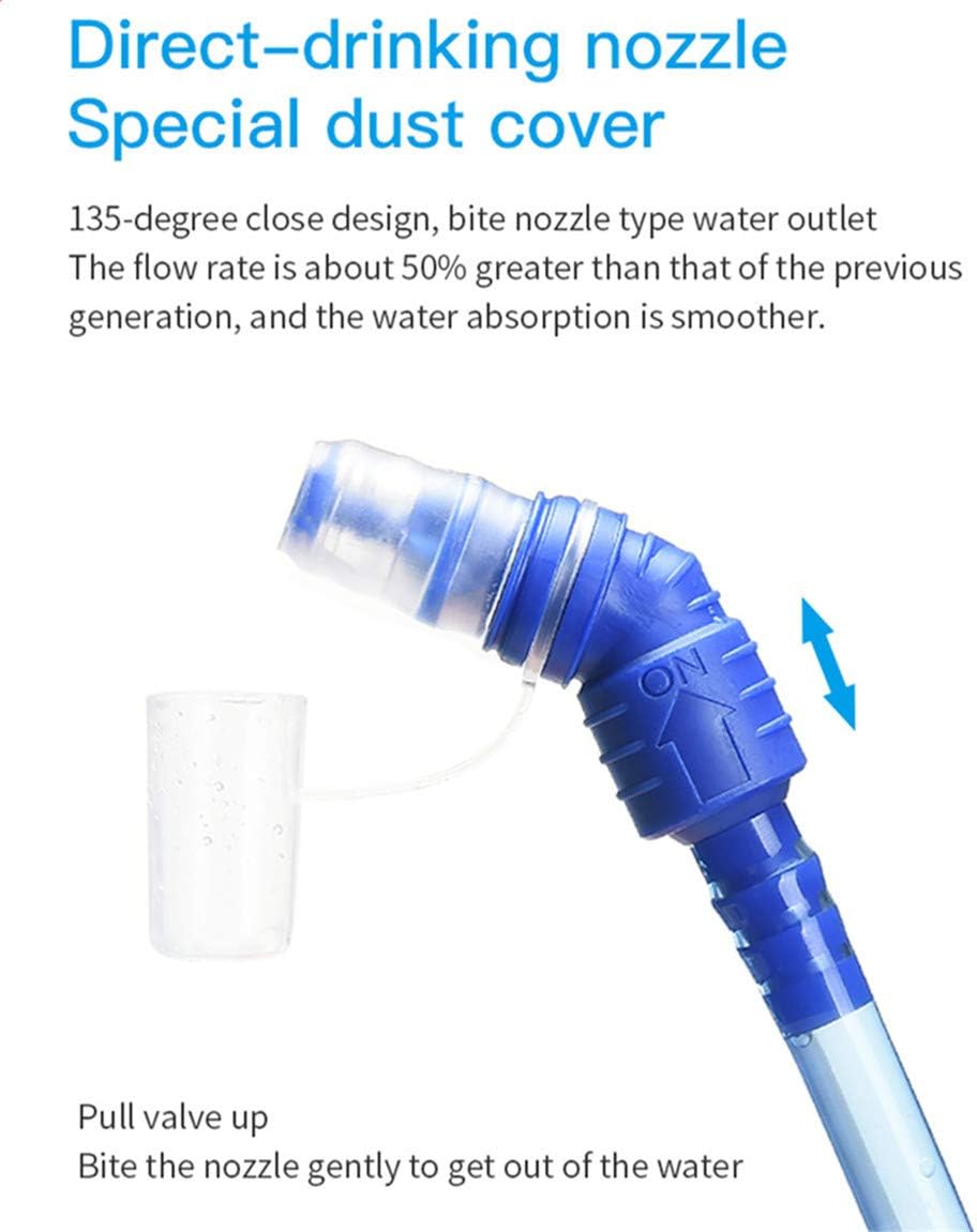 AONIJIE Bolsa de agua plegable para hidratación, bolsa de agua a prueba de fugas, depósito de agua para senderismo al aire libre, mochilero, correr,
