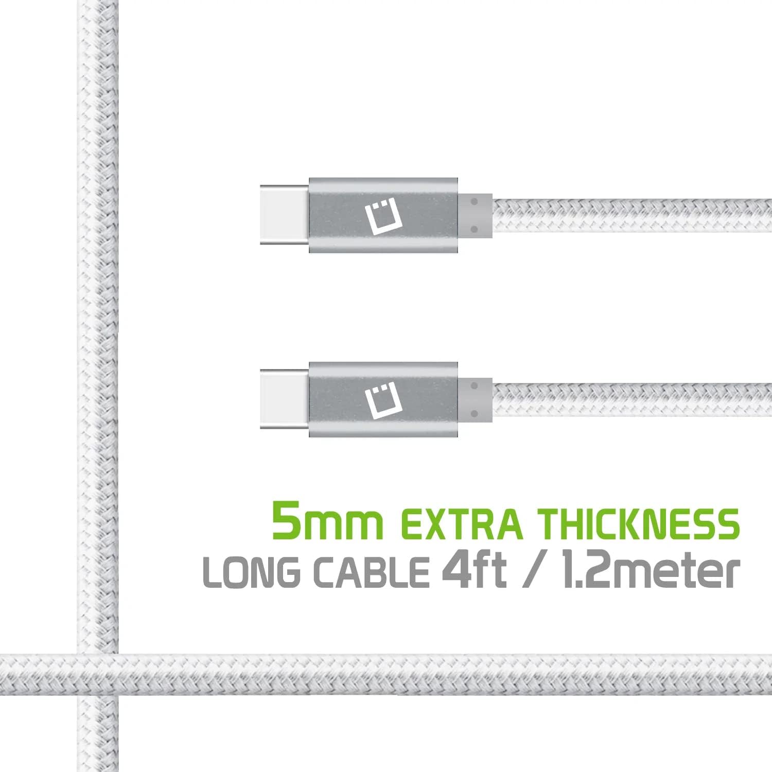 Cable de carga rápida dual USB-CPD de 60 W compatible con Xiaomi Poco X3 Pro Plus de transferencia de datos de 5 Gbps para entrega de energía, carga