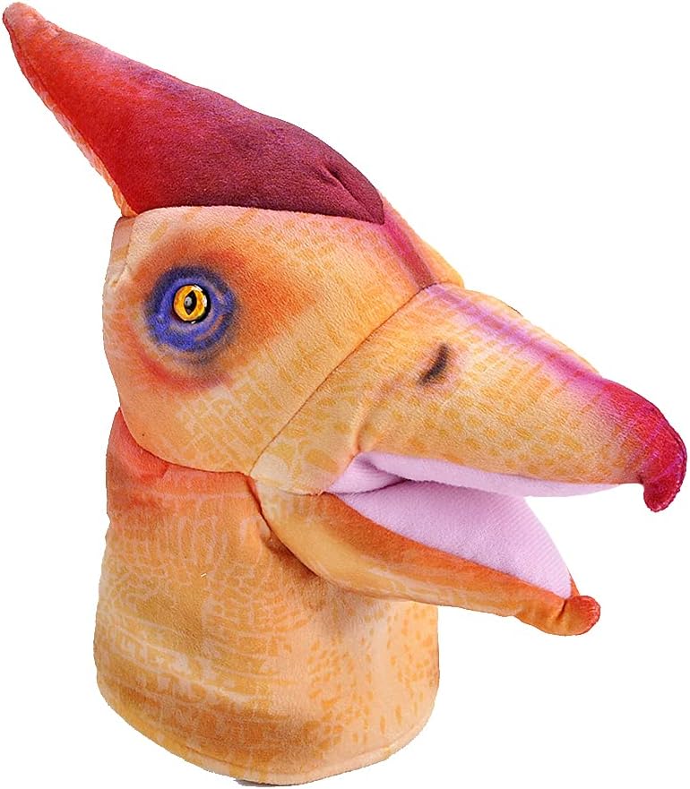 Wild Republic Marioneta, dinosaurio, pteranodón, 12 pulgadas, regalo para niños, juguete de peluche, botellas de agua recicladas