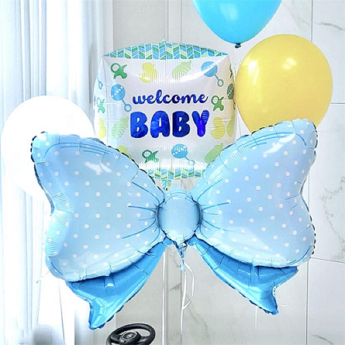 Globo de lazo, decoración de fiesta, globos de papel de aluminio jumbo para boda, despedida de soltera, revelación de género, fiesta, decoración de