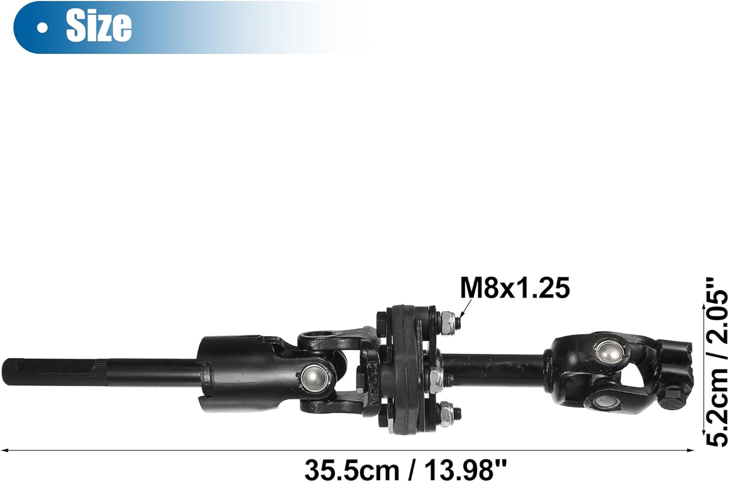 X AUTOHAUX Eje de dirección para Chevy Tracker 1999-2004 para Suzuki Vitara 1999 2000 2001 2002 2003 2004 Columna de dirección intermedia inferior