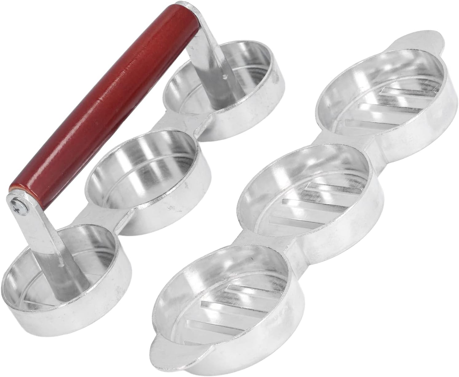 TOPINCN Mini prensa de hamburguesas, prensa de hamburguesa de forma redonda Patty Maker para picnic para barbacoa
