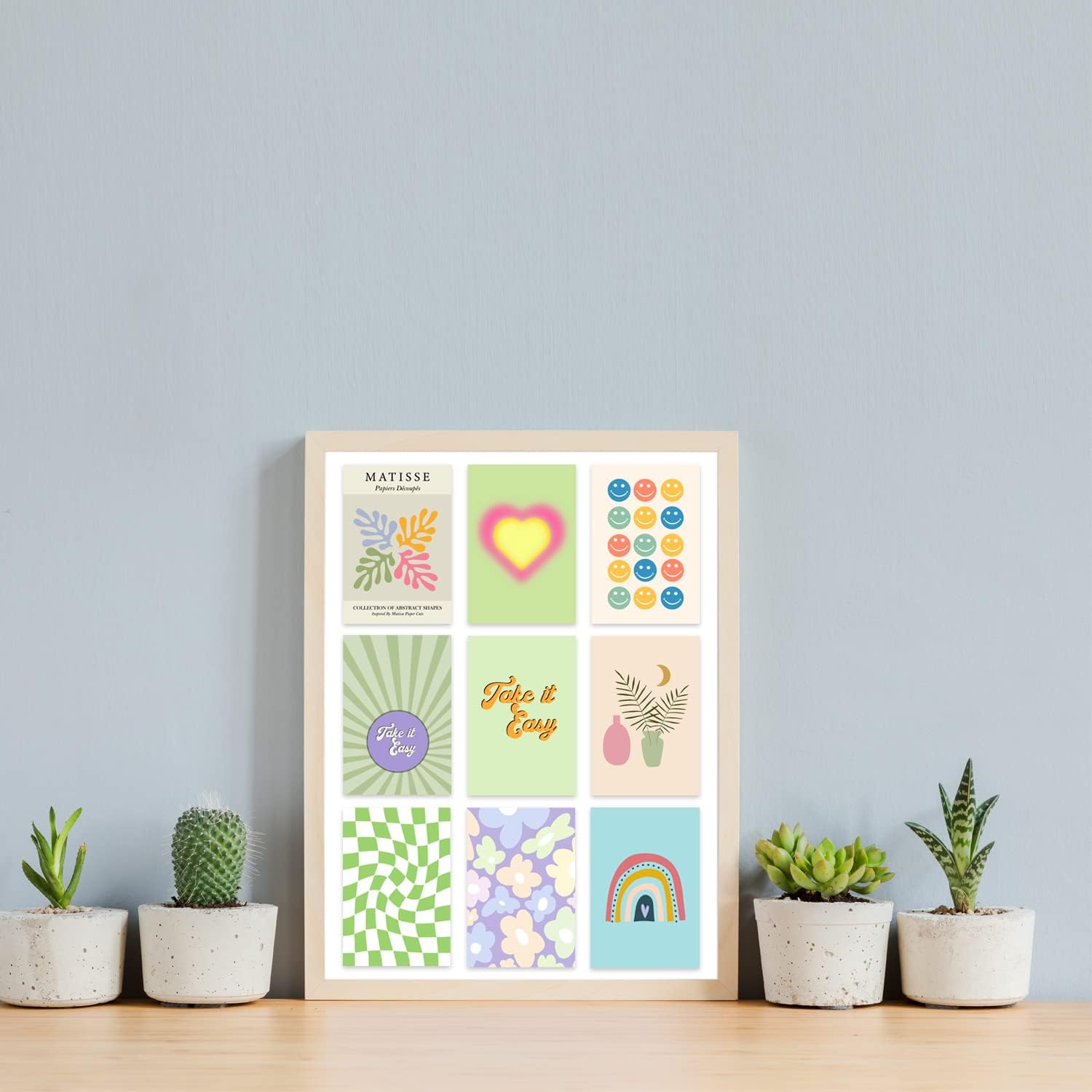 XBYGIMI Danish Pastel Wall Collage Kit Aesthetic Pictures, 50pcsDanish Pastel Room Decor Aesthetic, Matisse Wall Art Bedroom Decor for Women, Danish