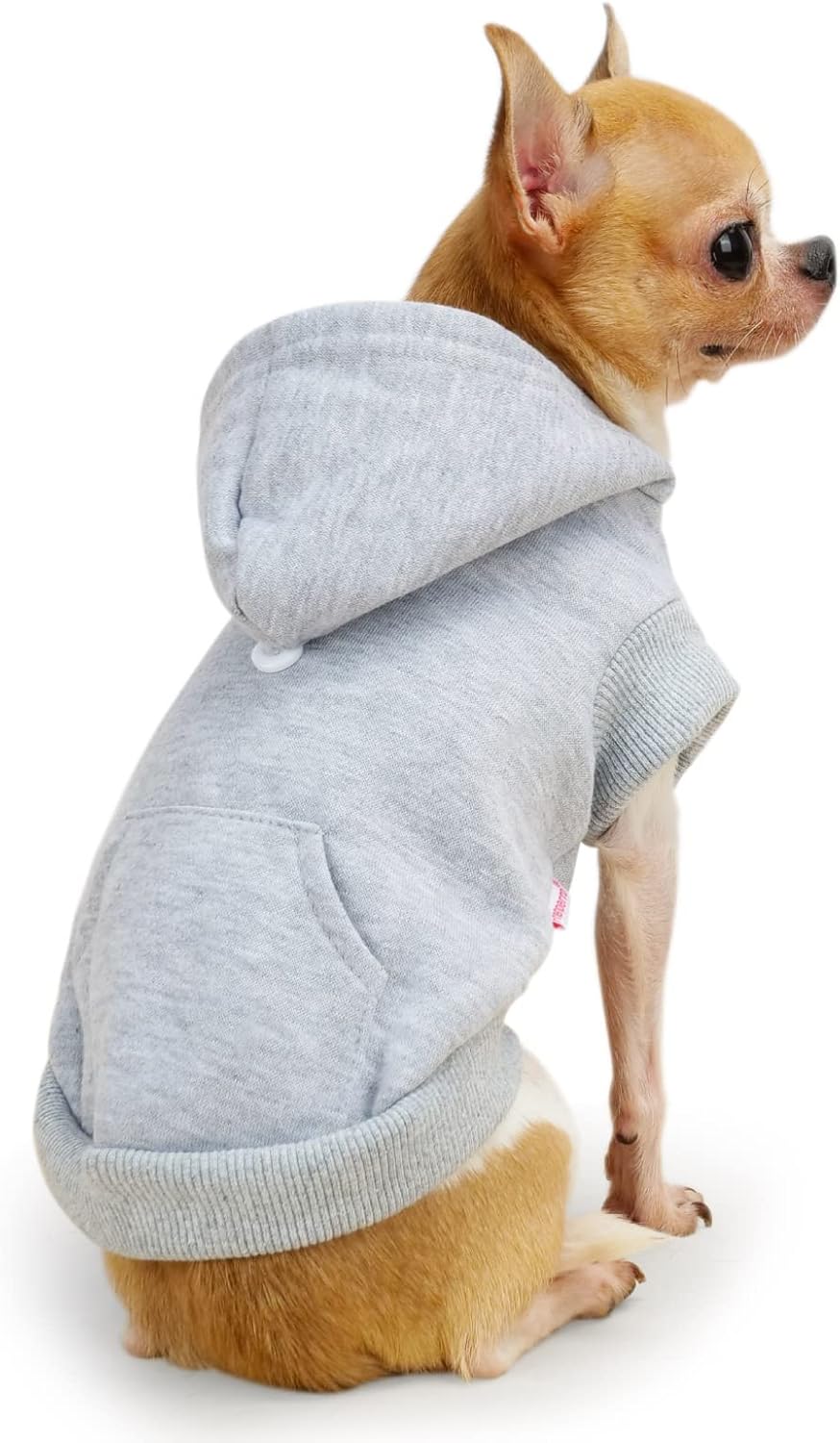 Ropa de Frienperro para perros pequeños, hembra, niño, sudadera con capucha para perro, 100% algodón, ropa de bulldog francés, sudadera de invierno