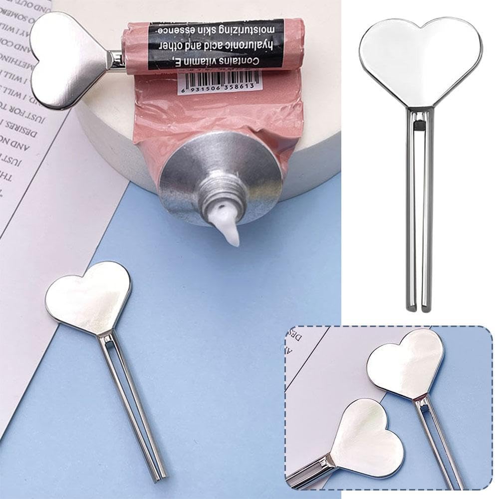 Exprimidor manual de pasta de dientes de metal,Exprimidor de tubo dispensador de acero inoxidable,Juego de rodillos de llave de tubo de crema de