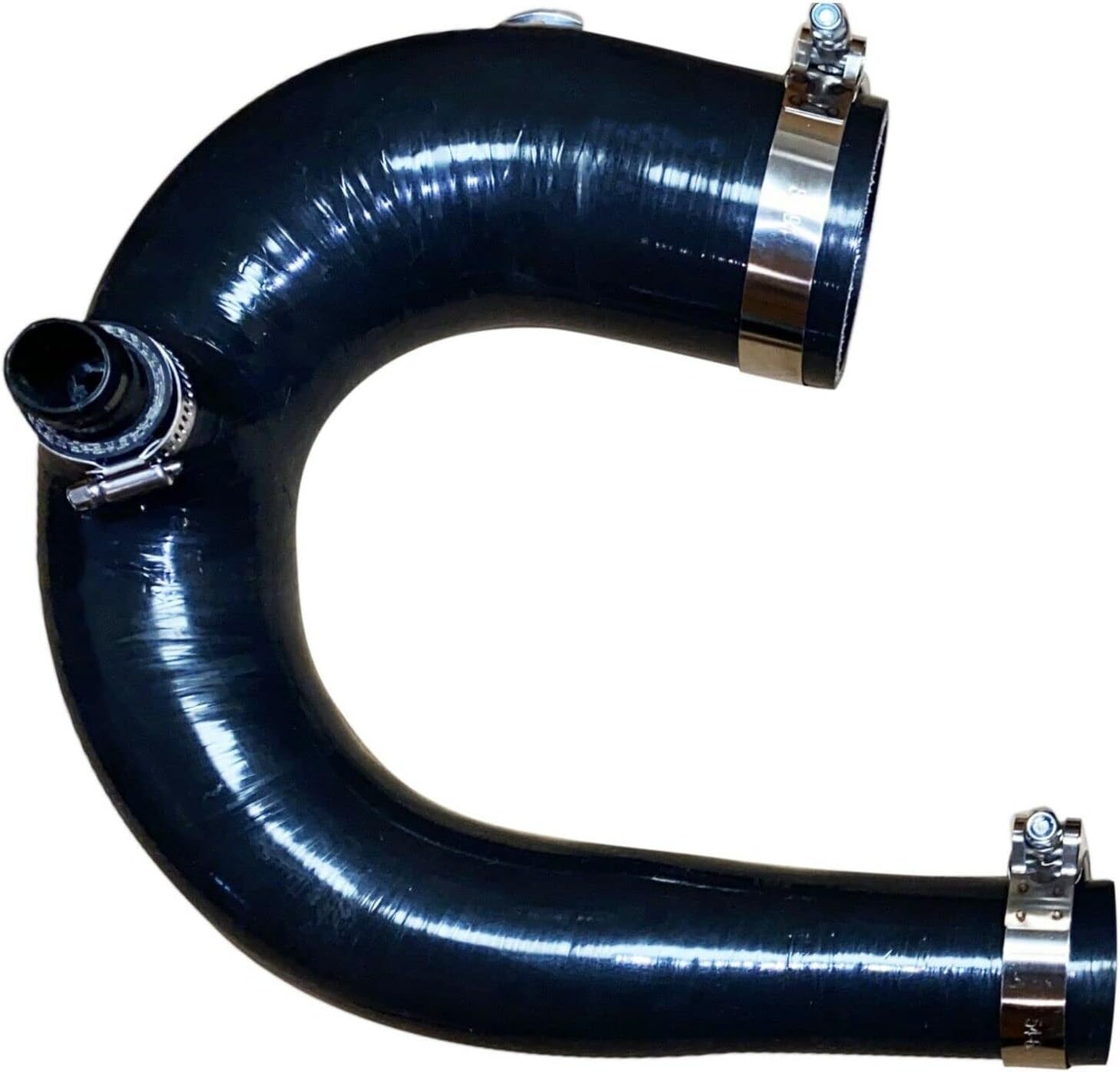 Compatible con RPM SxS  Compatible con Polaris RZR Compatible con Pro XP y Turbo R BLACK Silicone Intake J-Tube 2020-2022