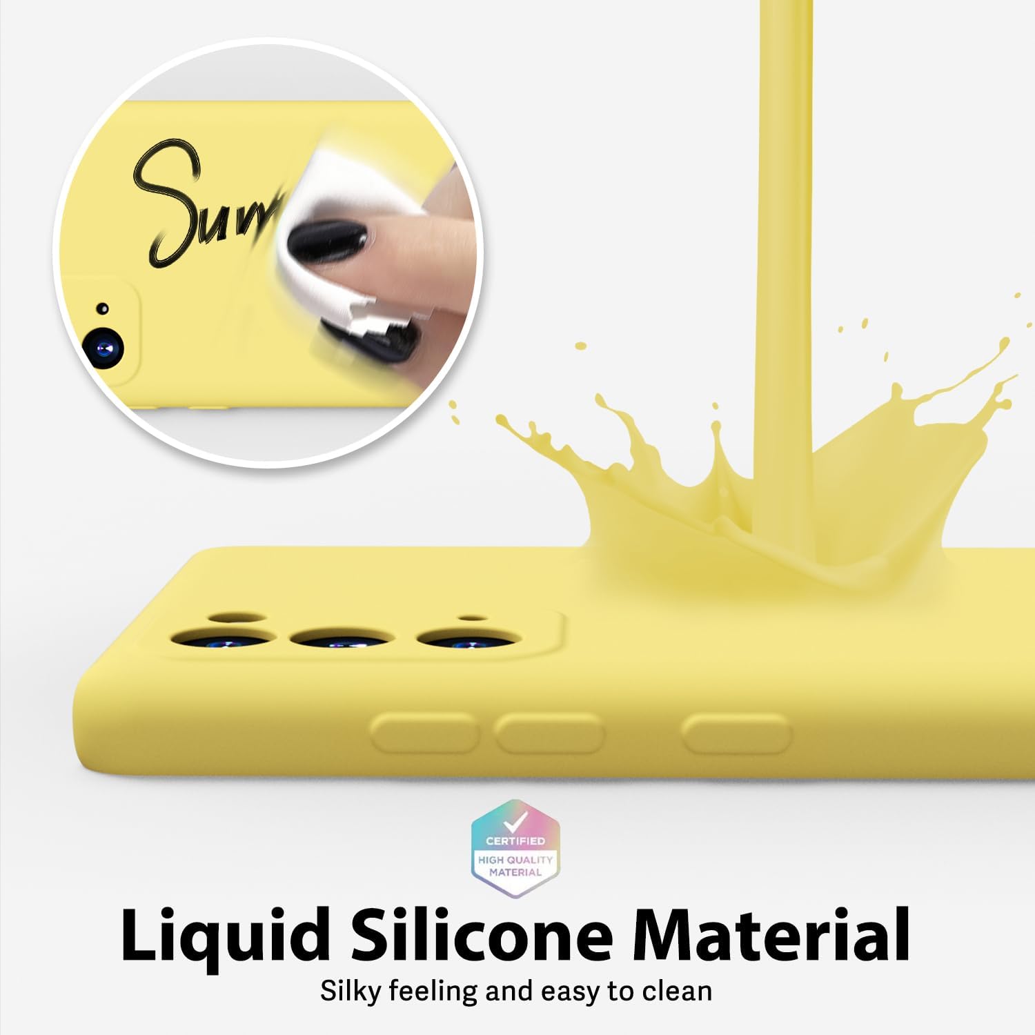 oakxco Funda de silicona líquida diseñada para Samsung Galaxy Note 20Note 20 5G, bonita funda delgada y delgada de goma TPU suave para mujeres y