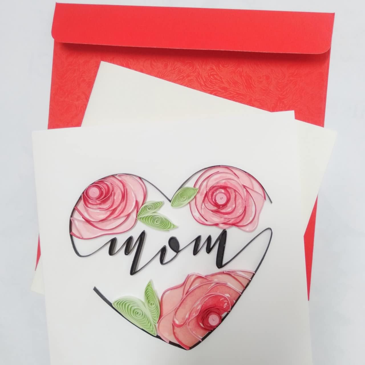 sdfsdf Tarjeta de felicitación de cisnes para el día de la madre, tarjeta de flores florales, tarjeta de agradecimiento, tarjeta de felicitación 3D