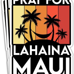Paquete de 3 calcomanías de Maui con texto en inglés “Ore for Lahaina Maui” Maui Hawaii, Lahaina Hawaii, Lahaina Maui, sobreviviente de incendio, Paquete de 3 calcomanías de Maui con texto en inglés “Ore for Lahaina Maui” Maui Hawaii, Lahaina Hawaii, Lahaina Maui, sobreviviente de incendio,