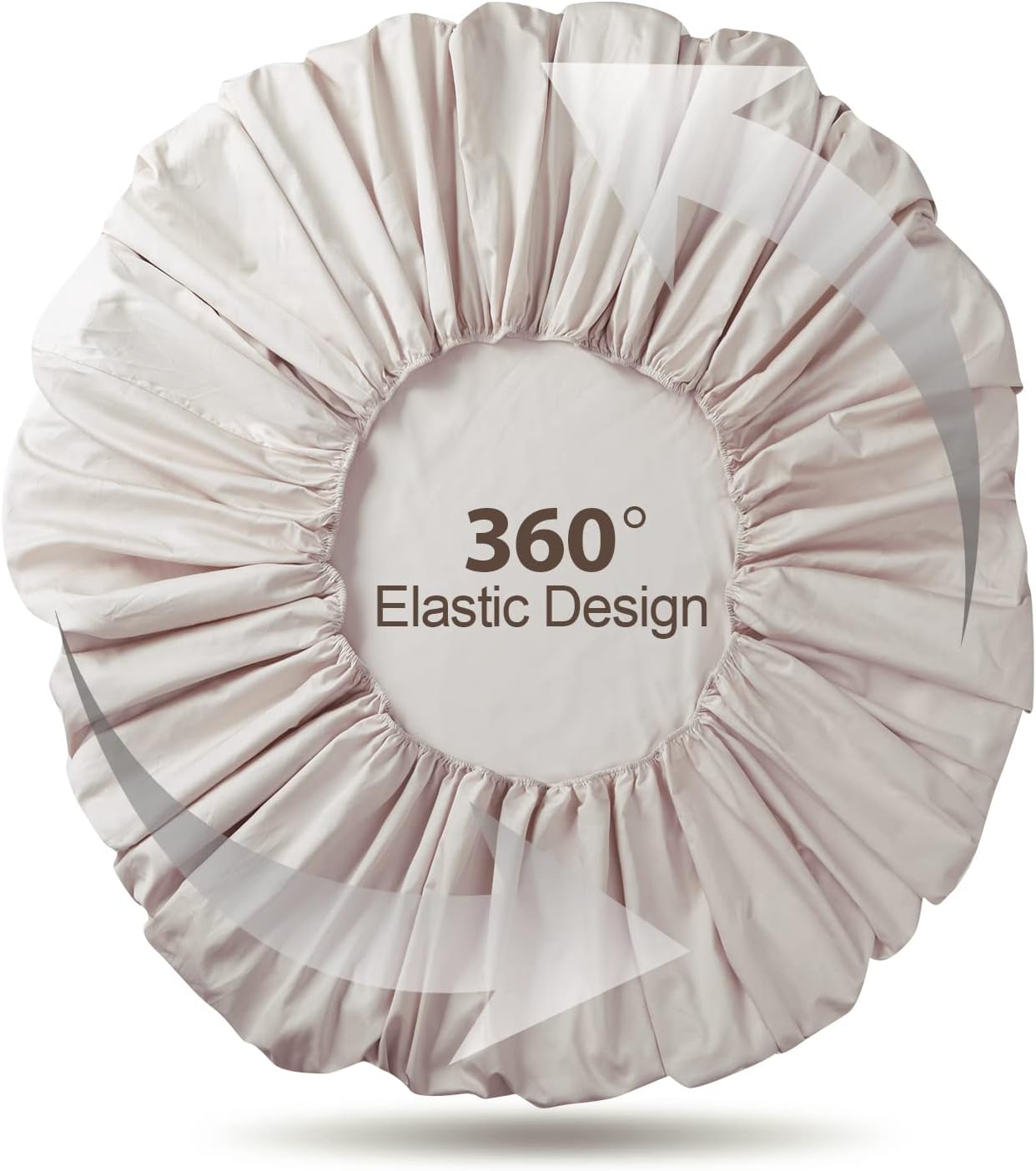 Sábana bajera ajustable 100% algodón egipcio, tamaño individual, 600 hilos, bolsillo profundo de 8 a 16 pulgadas, sábana inferior de tejido satinado