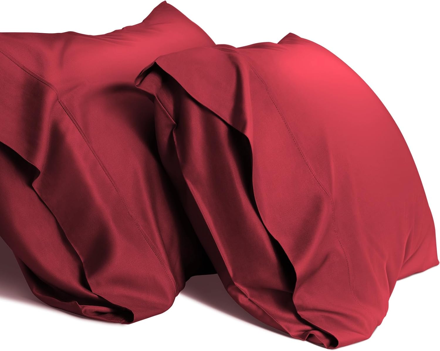 Juego de 2 fundas de almohada de bambú refrescante, transpirables, sedosas, suaves, absorben la humedad para personas que duermen con calor,