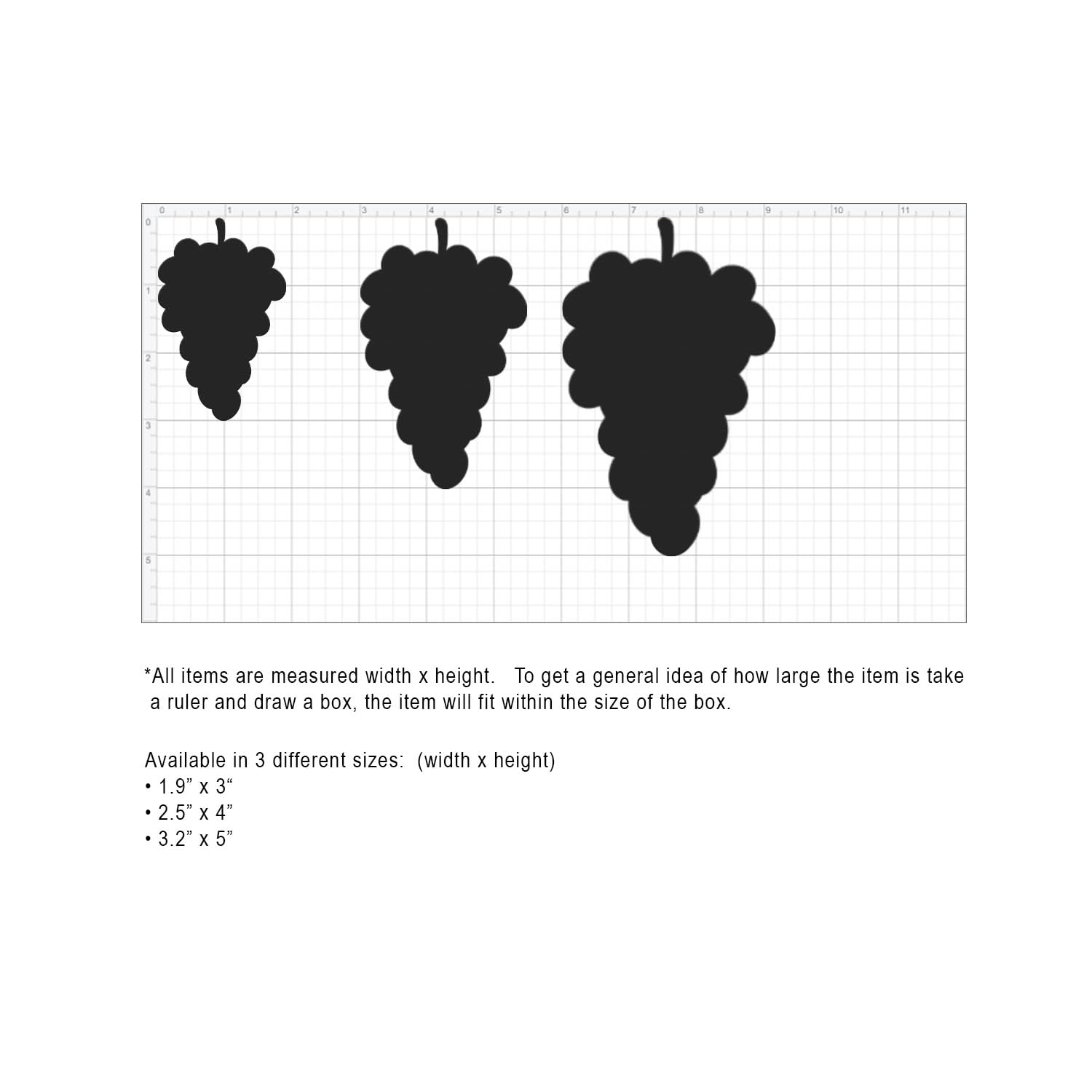Paper Grape Cutout ShapesGrape Die Cuts for Paper Craft Projects  25 Pieces Per Pack (Small – 3″ Tall, Light Lime Green)