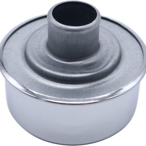 Cubierta de válvula redonda de acero cromado con ojal de tubo de ventilación para válvula de orificio de 1-14 pulgadas, se adapta a SBC BBC SBF 327 Cubierta de válvula redonda de acero cromado con ojal de tubo de ventilación para válvula de orificio de 1-14 pulgadas, se adapta a SBC BBC SBF 327