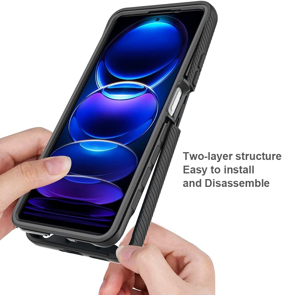 Funda para Xiaomi Redmi Note 12 5G, funda protectora anticaída y absorción de golpes para Xiaomi Poco X5 5G 22111317PG 22111317PI 22111317PI