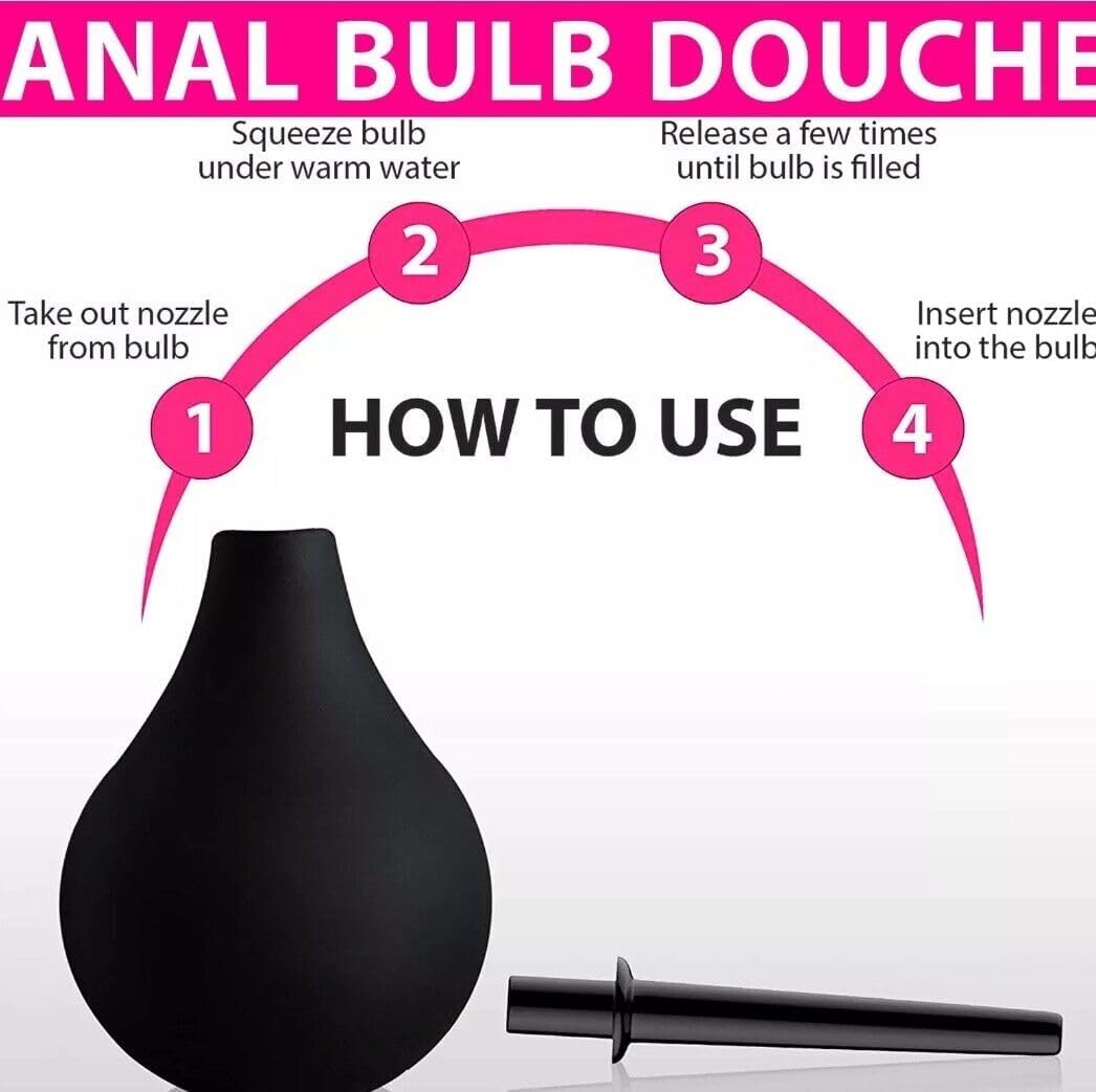 Materiales médicos Ducha anal Enema Bulbo Ducha vaginal Enemas Limpiador para la salud de las mujeres o el hombre para agua o café Limpieza de