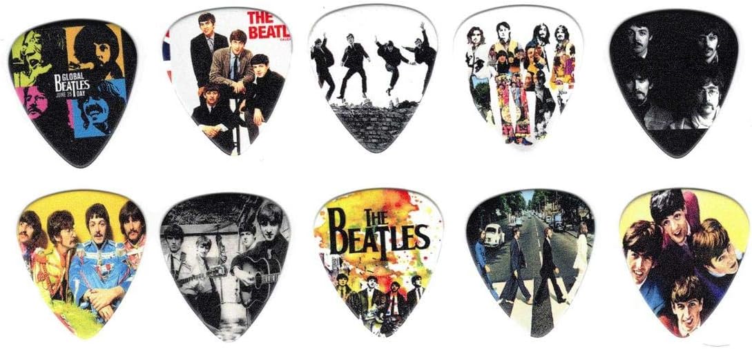 Sherpa Goods – Púas de guitarra de Beatle’s – 10 púas medianas de primera calidad (0.028 in de grosor)