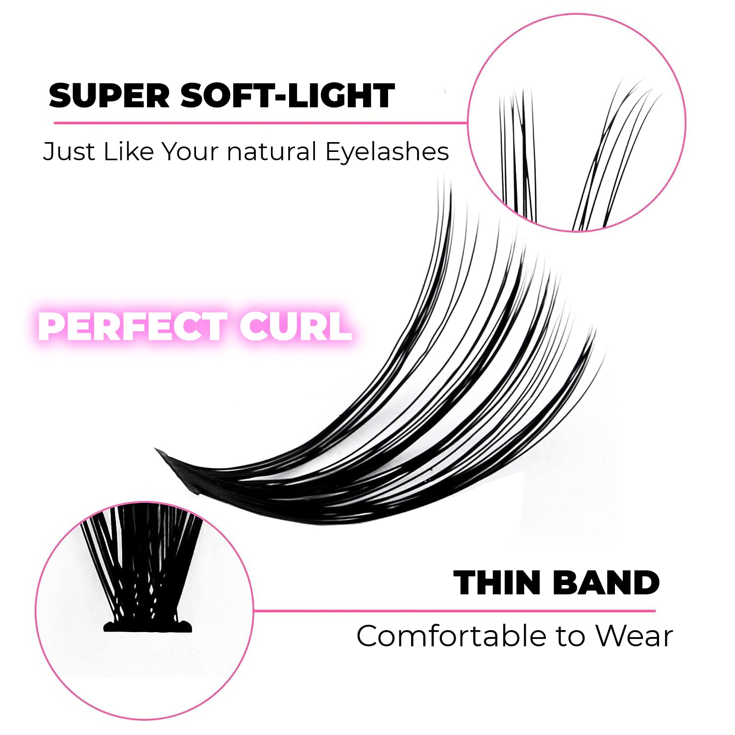 Kit de extensiones de pestañas, 280 unidades, kit de extensiones de pestañas, adhesivo para pestañas, removedor de pegamento para pestañas, kit