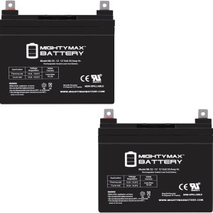 Mighty Max Battery Batería de 12 V 35 AH para silla de ruedas Merits MP3CF, MP3F, MP3C, MP3U – 2 unidades Mighty Max Battery Batería de 12 V 35 AH para silla de ruedas Merits MP3CF, MP3F, MP3C, MP3U – 2 unidades