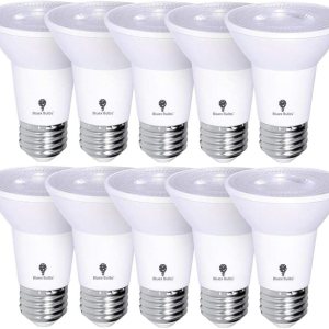 PAR20 – Paquete de 10 bombillas LED de inundación para exteriores, 8 W, 75 W, equivalentes a 500 lúmenes, regulables, impermeables, E26, 4000 K, PAR20 – Paquete de 10 bombillas LED de inundación para exteriores, 8 W, 75 W, equivalentes a 500 lúmenes, regulables, impermeables, E26, 4000 K,