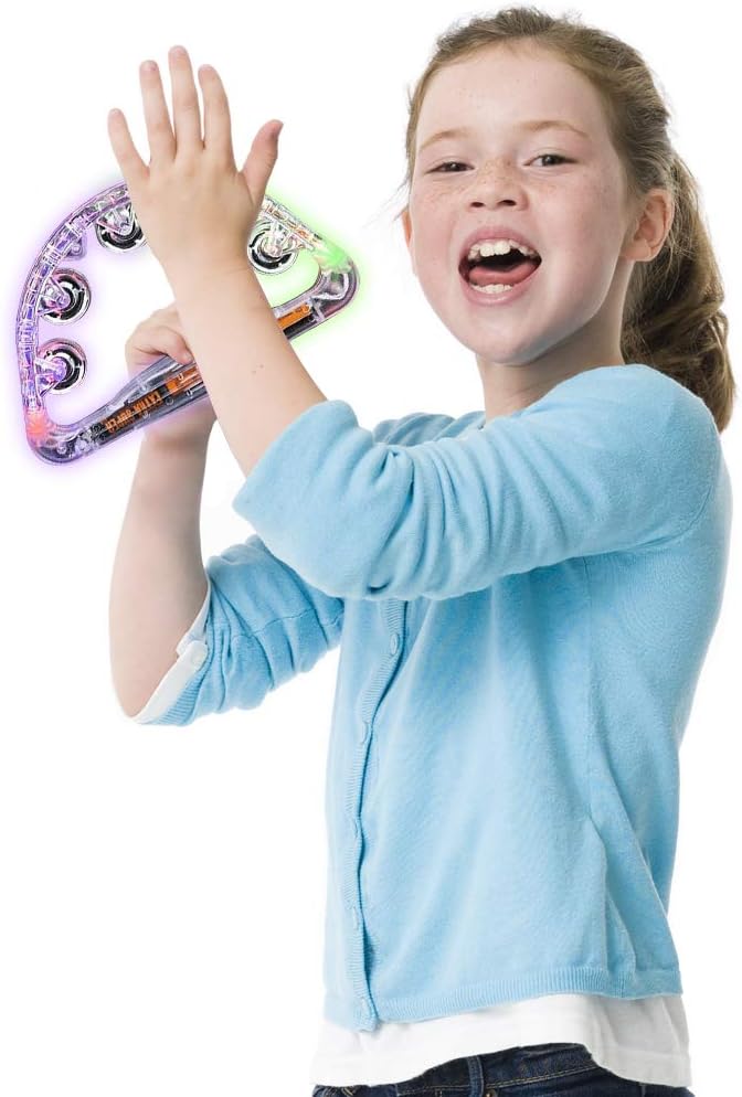 ArtCreativity Panderetas intermitentes para niños, juego de 2, emisores de ruido LED para eventos deportivos, bodas, fiestas de cumpleaños y rave,