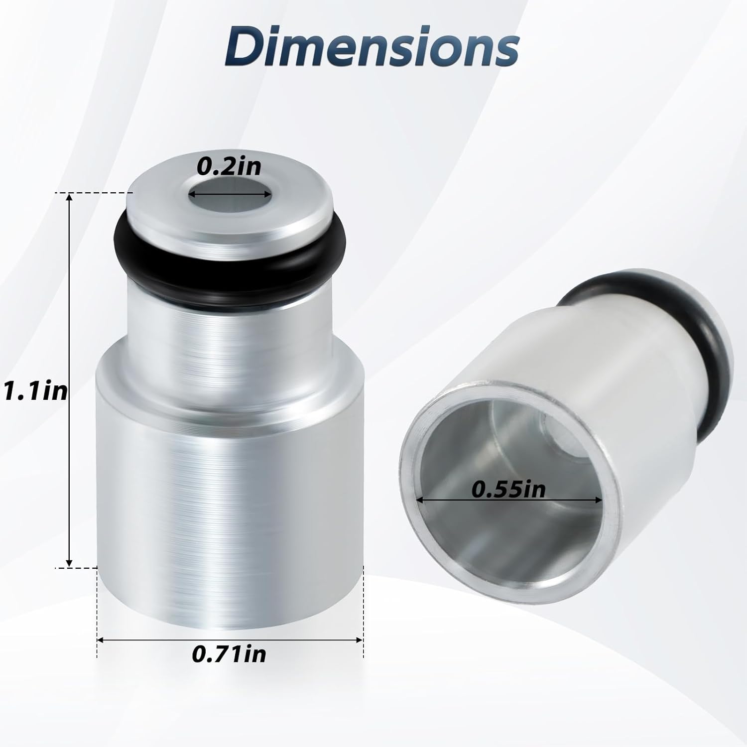 8 unids LS3 LS7 LS9 L76 Shorty Inyector de Combustible Adaptador Espaciador a LS2 Admisión Carril de Combustible