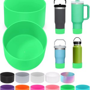 2 piezas para botas Stanley, parte inferior de silicona para Stanley Cup Boot Quencher Adventure de 40 onzas y para botas Hydroflask de 12 a 24 2 piezas para botas Stanley, parte inferior de silicona para Stanley Cup Boot Quencher Adventure de 40 onzas y para botas Hydroflask de 12 a 24