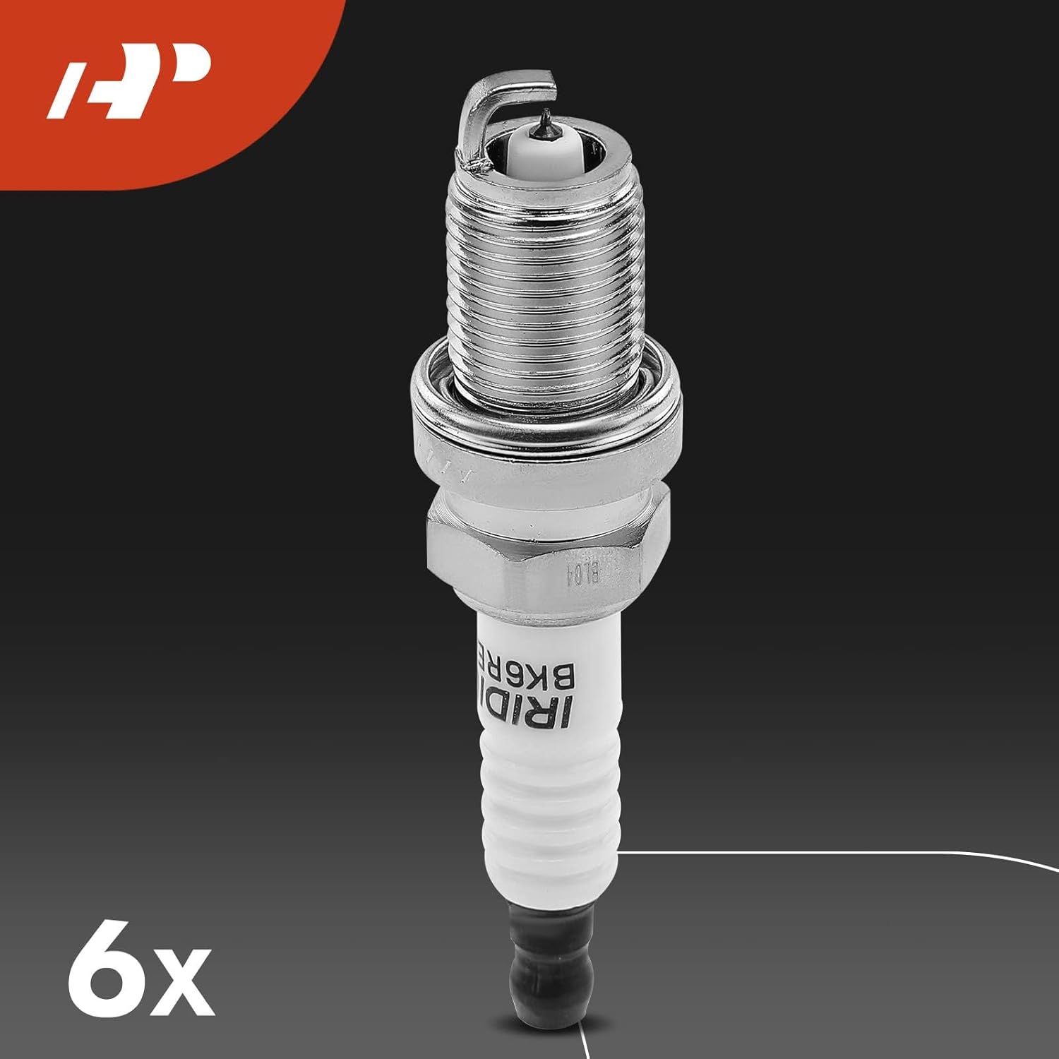 A-Premium Juego de 6 bobinas de encendido y bujías de iridio compatibles con Mitsubishi Galant 2009, Endeavor 2010-2011, 3.8L, repuesto # NGK7092,
