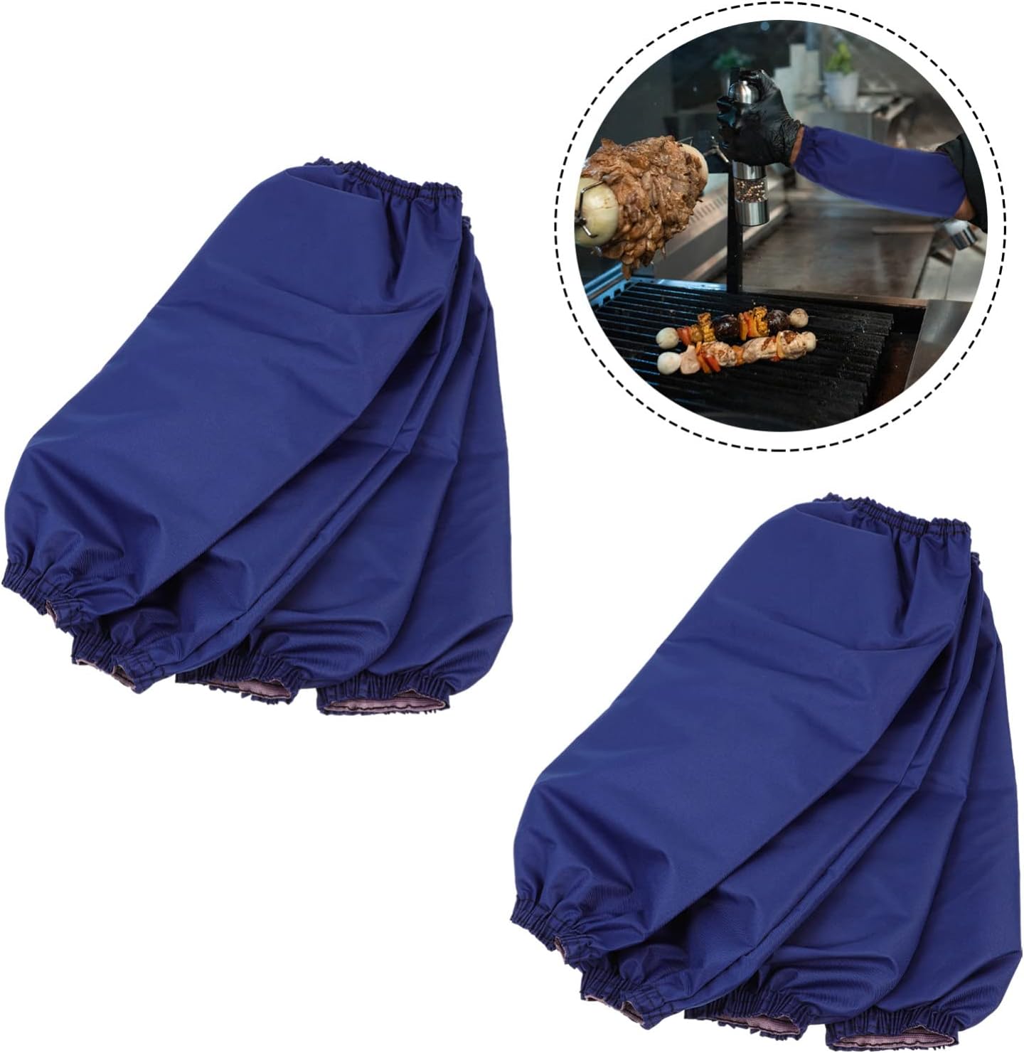 Luxshiny Protectores de brazos, 4 pares de fundas para brazos, fundas a prueba de aceite, fundas para brazo de cocina para lavar platos, jardinería,