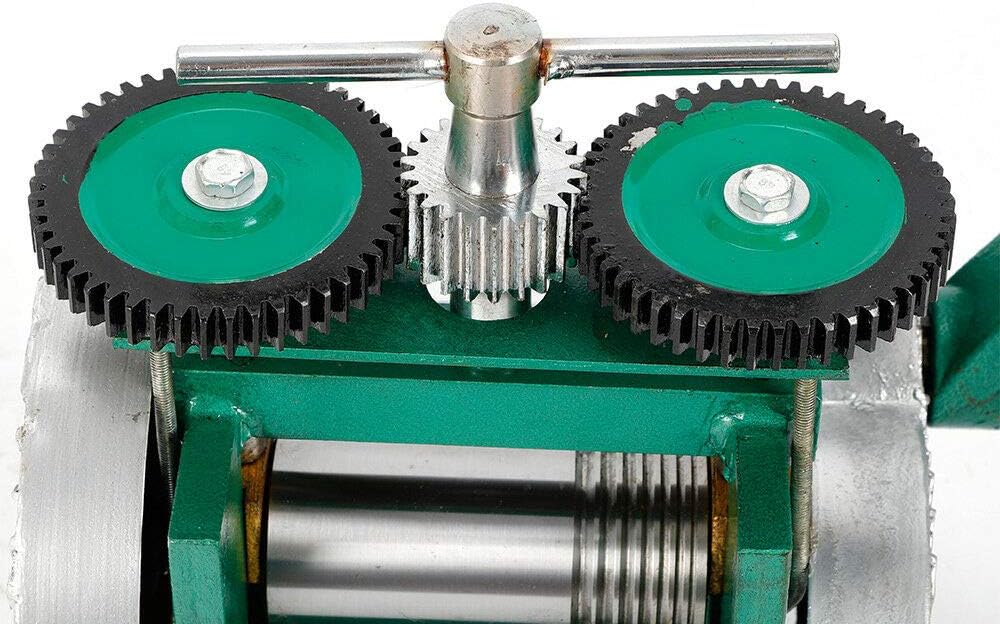 Máquina de laminador de joyería, máquina de laminador de combinación manual de rodillos de 4.7 pulgadas4.724 in, máquina de aplanar, 35503.346 in,