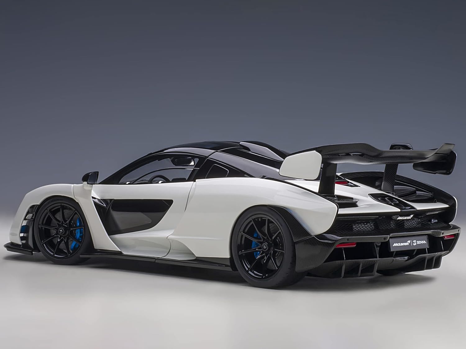 Auto Art Models McLaren Senna Vision Pure White and Black 118 Model Car by Autoart 76075