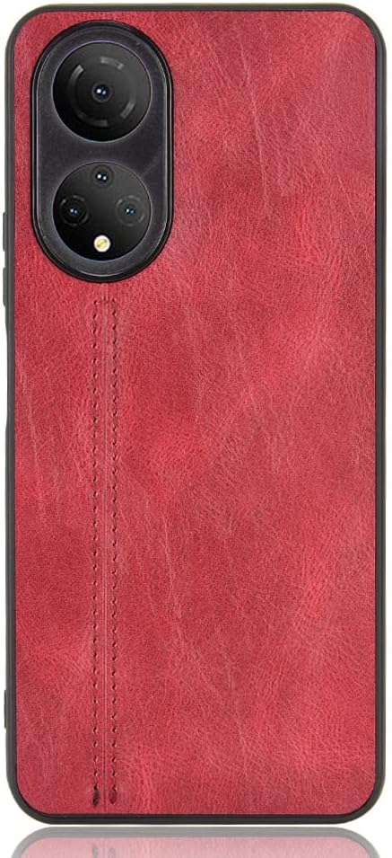 Funda para Honor Play 30 Plus 5G, funda para Honor X7 de piel sintética con funda 3 en 1, color rojo