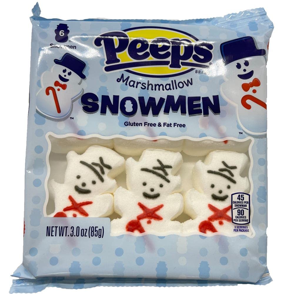 Paquete combinado de Navidad Peeps  Paquete de 4  Bandejas de 6 unidades  Árboles de Navidad Peeps, medias de peeps, hombres de jengibre Peeps,