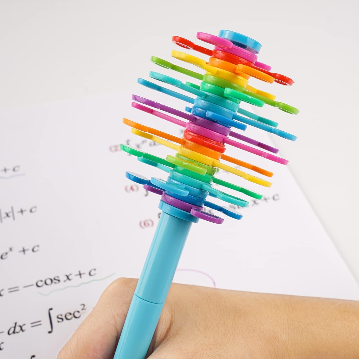 5 bolígrafos para ansiedad, bolígrafo de descompresión, bolígrafo de escritura multifunción, bolígrafo multicolor para juguetes de escritorio de