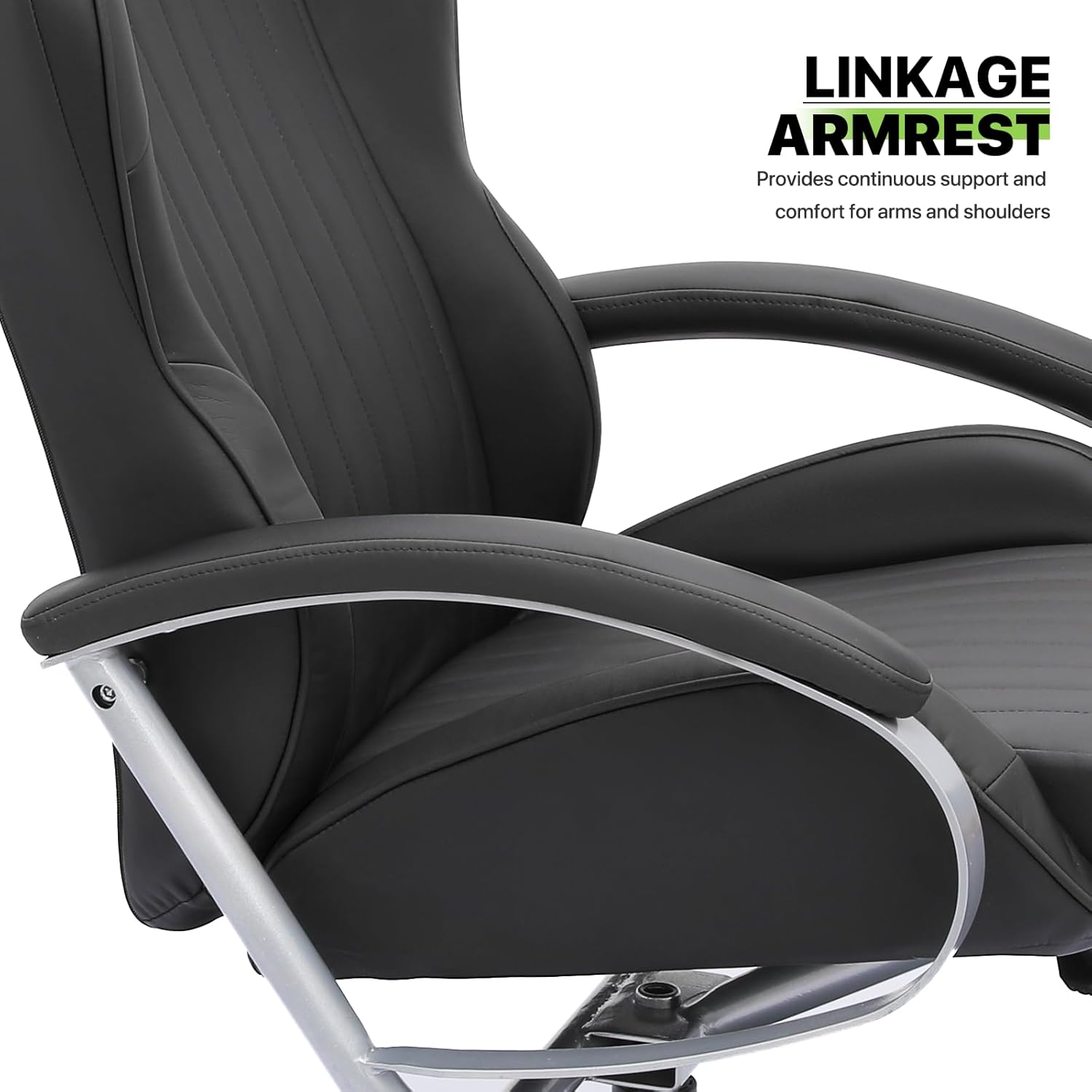 Magshion Silla reclinable estilo carreras con otomana, silla tapizada para videojuegos con respaldo ajustable, silla reclinable giratoria con