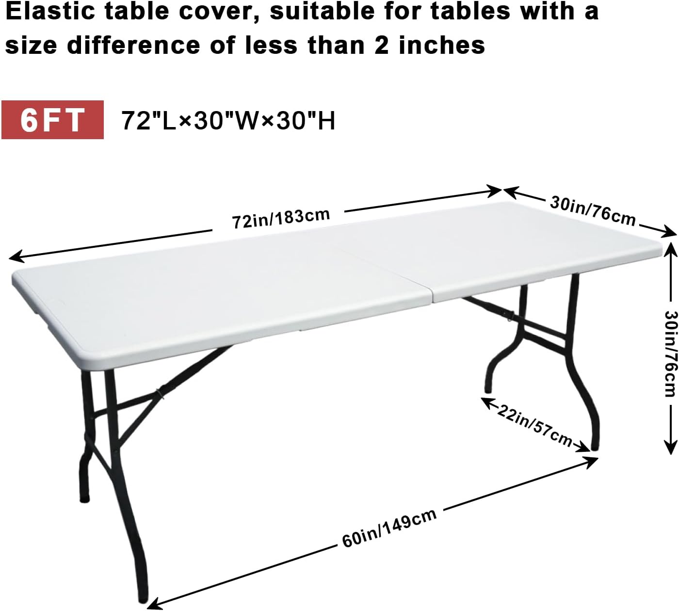 Abccanopy – Mantel de licra de 1.83 m para mesa Mantel de poliéster de más de 30 colores, de licra, elástico y decorativo, Poliéster, Anaranjado