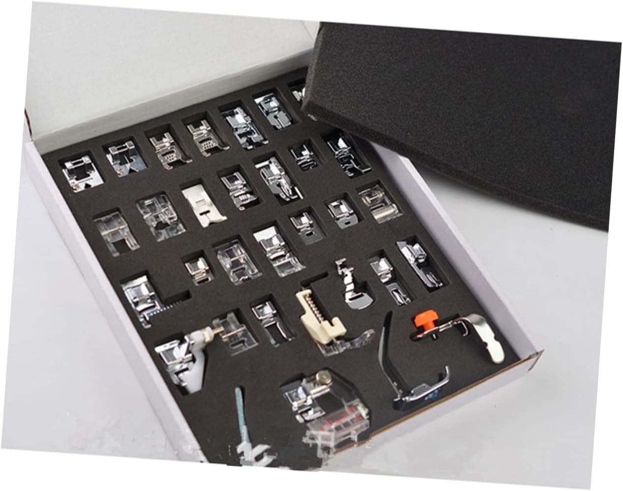 SEWACC Maquina De Afeitar 32pcs Máquina De Coser Prensador De Pie La Máquina De Coser Prensador De Pie Máquina De Coser Máquina De Coser De Pie