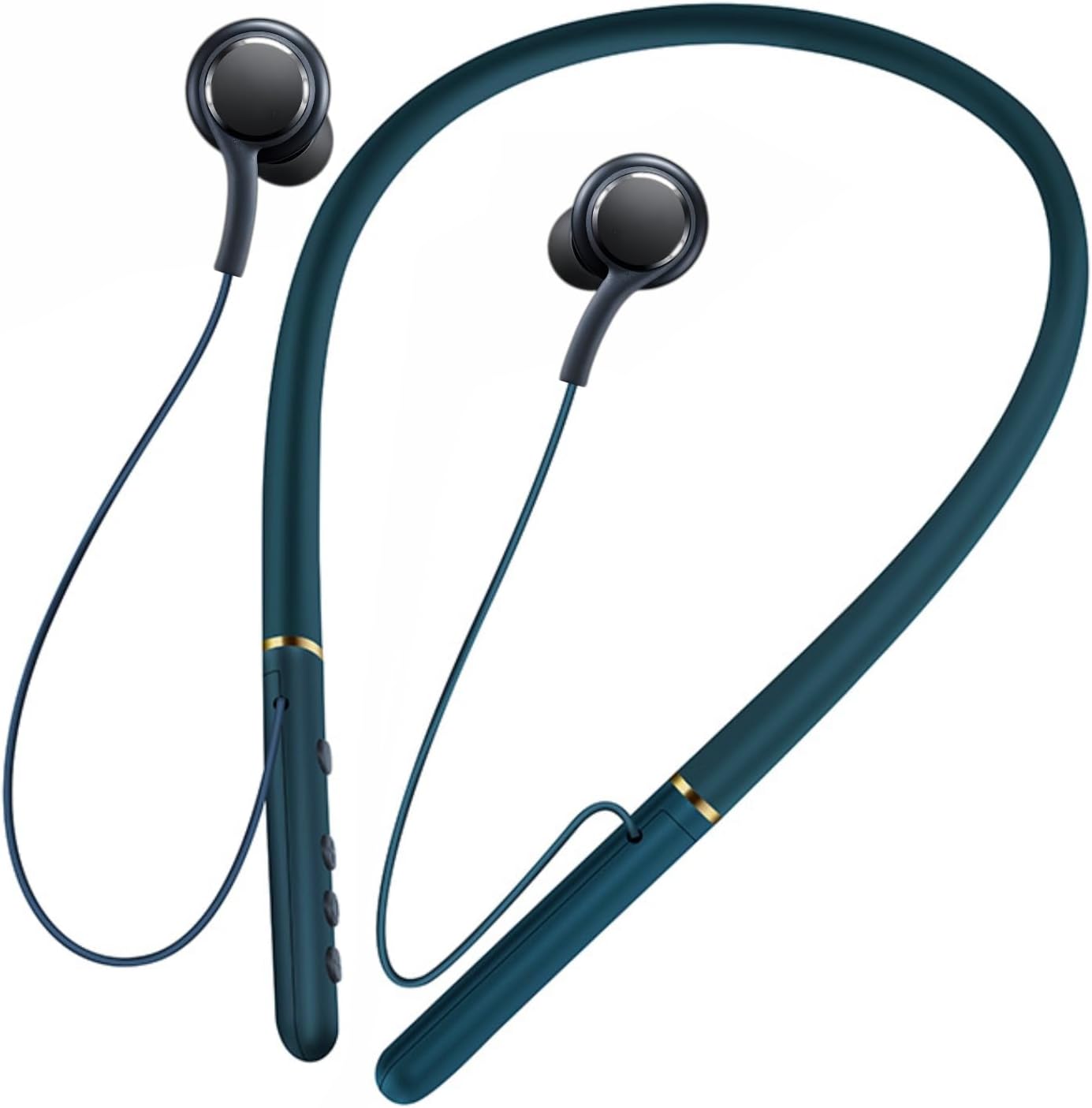 Auriculares Bluetooth deportivos 2023 V5.2 Auriculares inalámbricos Bluetooth con banda para el cuello, 48 horas de tiempo de reproducción continua,
