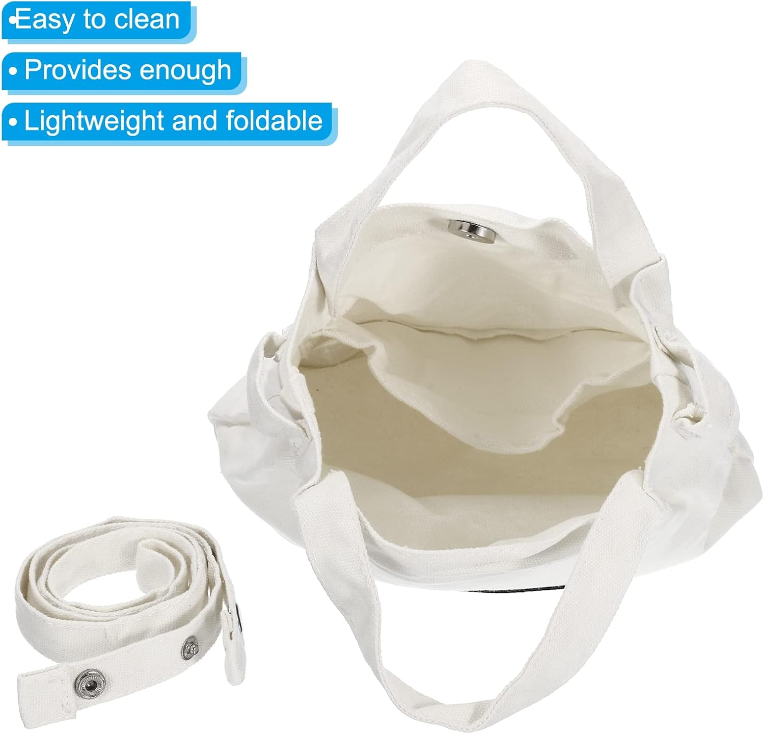 PATIKIL Lonchera para mujereshombres, bolsa térmica térmica reutilizable de 7.5 x 4.7 x 7.9 pulgadas para el trabajo, picnic al aire libre, color