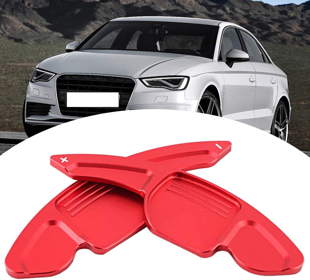 Qiilu Paleta de cambio de palanca de cambios para volante de coche, hoja de extensión para A3 A4L A5 A6L A78 S3567 SQ5 RS36 R8 Q357 (2 piezas)
