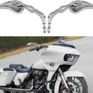 DREAMIZER Espejos de motocicleta en forma de lágrima cromados compatibles con Sportster XL 883 1200 48 72 Softial Fatboy Street Dyna Bob Street DREAMIZER Espejos de motocicleta en forma de lágrima cromados compatibles con Sportster XL 883 1200 48 72 Softial Fatboy Street Dyna Bob Street