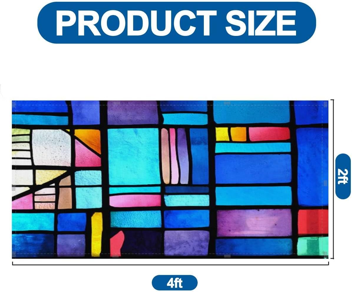 Paquete de 4 cubiertas de luz fluorescente para luz de techo, coloridos filtros de luz de acrílico para ventana para aula, oficina, hogar, cubierta