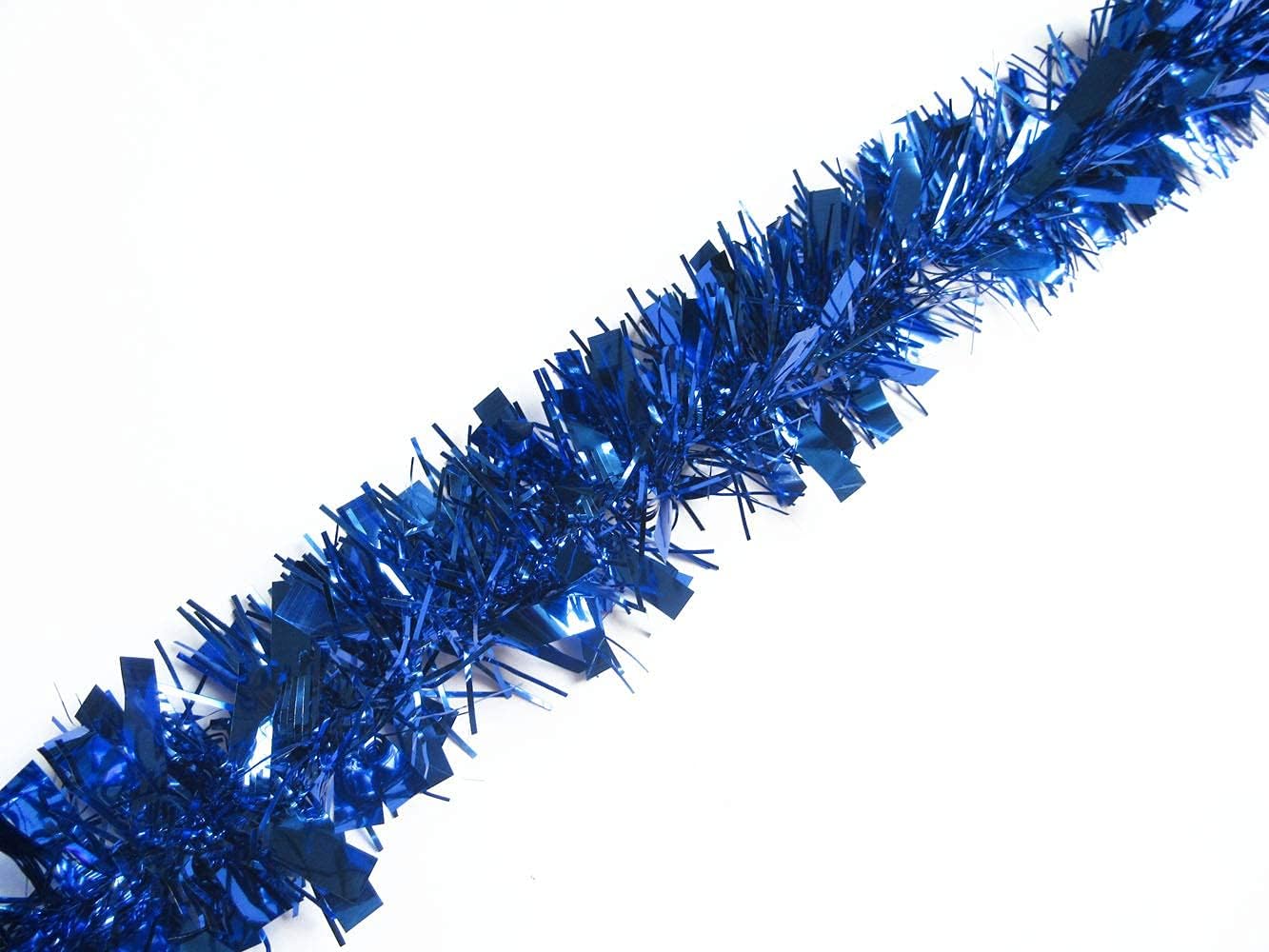 YYCRAFT Guirnalda de oropel metálico real para árbol de Navidad, 3 pulgadas x 10 yardas