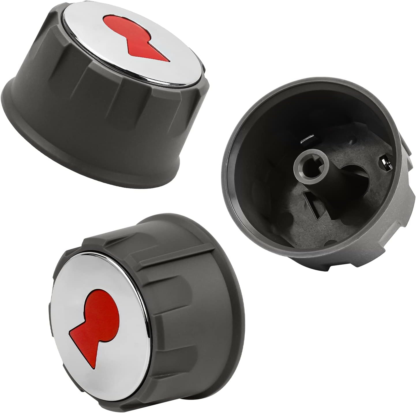 Pomos para quemador de parrilla de gas 69893 compatibles con Weber Spirit serie 200 y 300 (con controles delanteros superiores) años 2013 y
