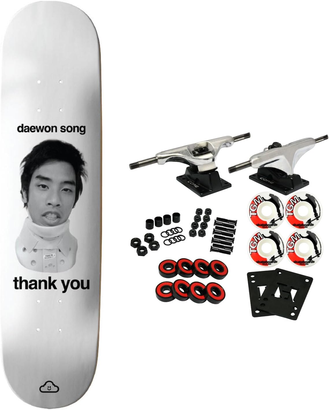 Thank You Skateboard Complete Daewon Song A Boy Named HSU 8.25″