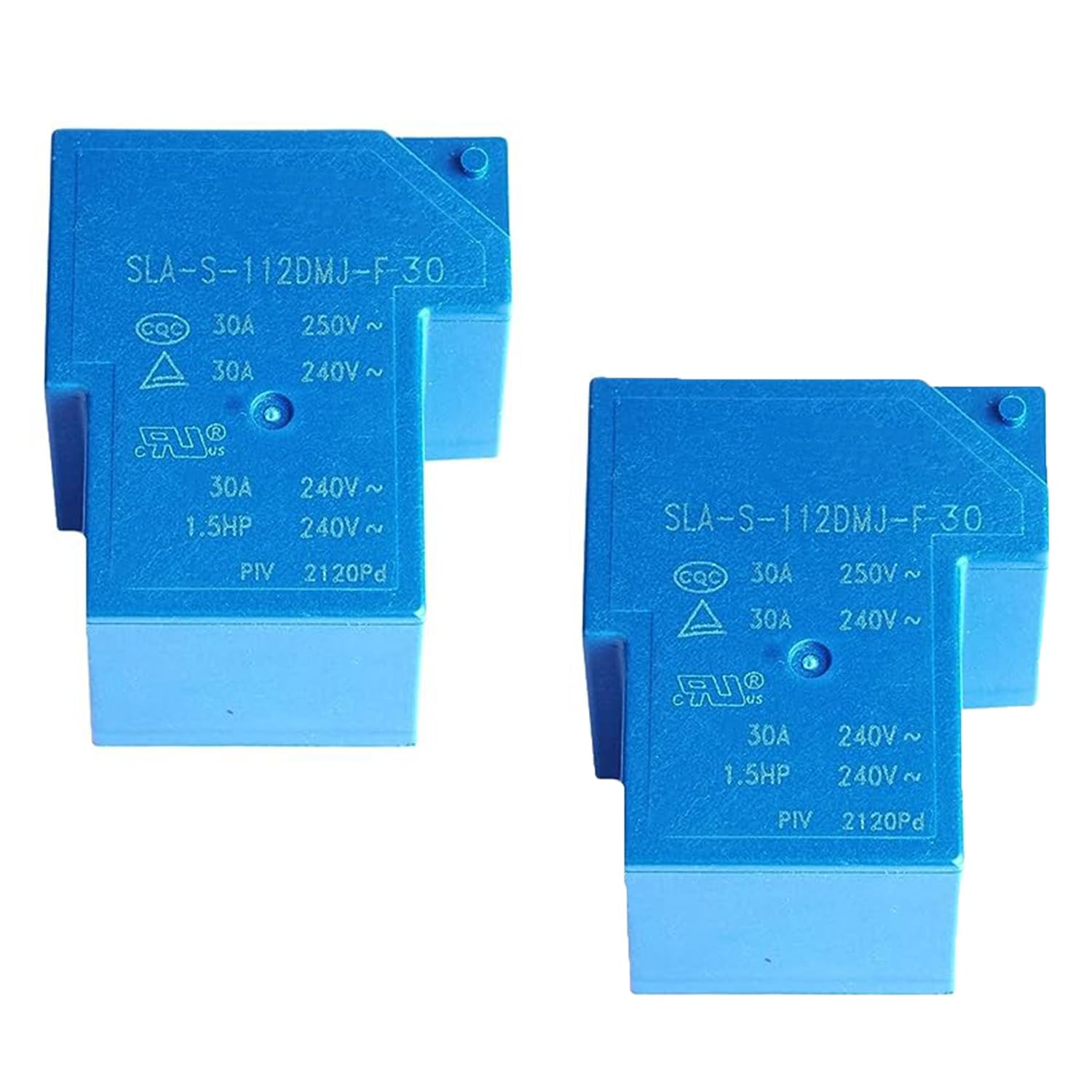 Relé automotriz SLA-S-112DMJ-F-30 Relé de uso múltiple 12VDC 5 pines (paquete de 2)