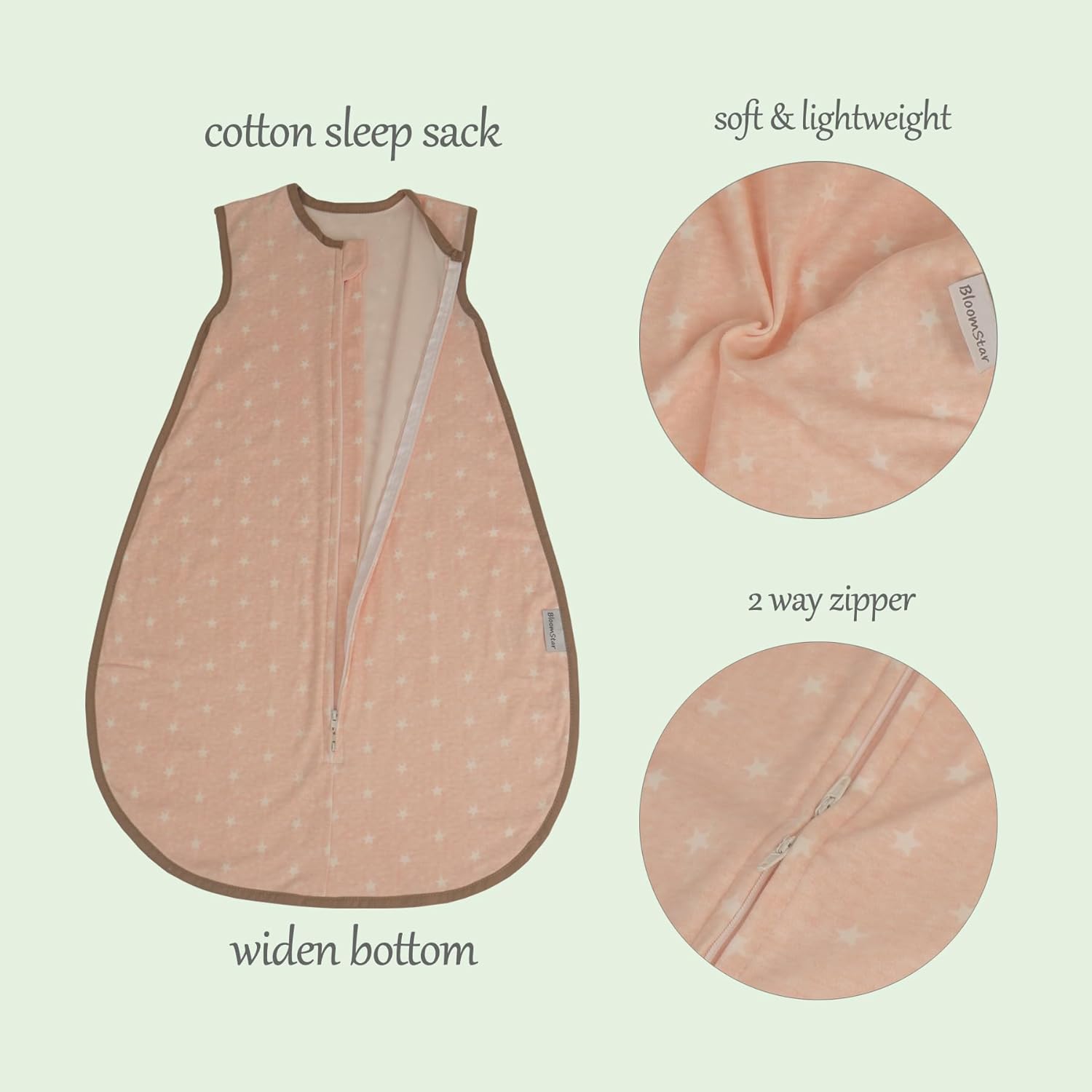 Saco de dormir para bebé de algodón natural para niños de 2 a 3 años, 36 meses, sin mangas, 4 estaciones, ligero, unisex, 18-24 meses, Tog 1.0, saco