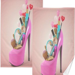 Nander Juego de 2 toallas de algodón de tacón alto, toallas de baño de secado rápido, toallas de mano suaves y transpirables para cocina, baño, Nander Juego de 2 toallas de algodón de tacón alto, toallas de baño de secado rápido, toallas de mano suaves y transpirables para cocina, baño,