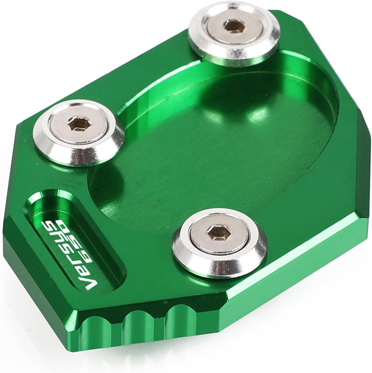Soporte lateral de aluminio CNC para motocicleta, soporte lateral para ampliar la placa de extensión para Kawasaki Versys 650 2007-2009 (color