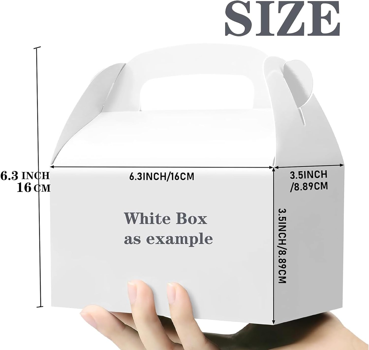 Oletx Paquete de 30 cajas de regalo de fiesta doradas, cajas de regalo, cajas de regalo de papel a dos aguas con asas. Perfecto para bodas,
